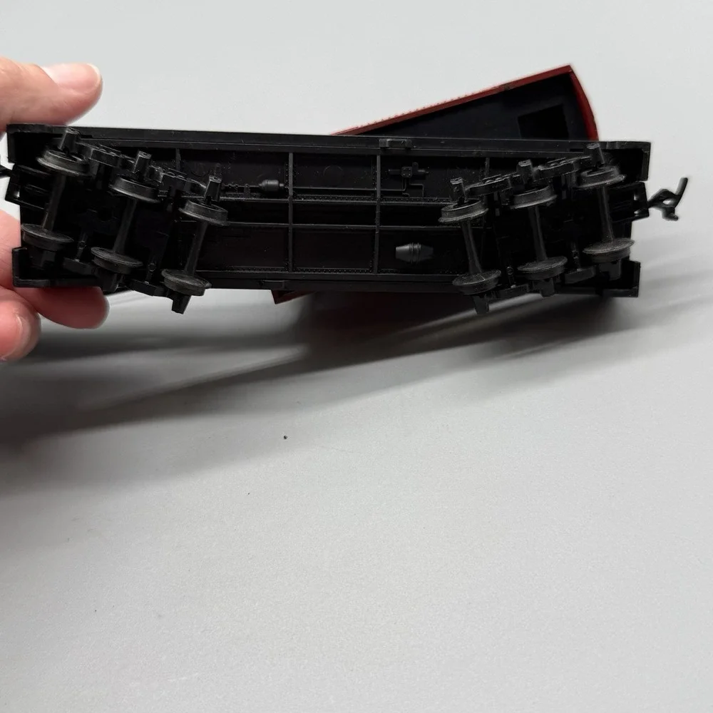 Vintage Tyco HO Scale Santa Fe Operating Crane Car Train Red